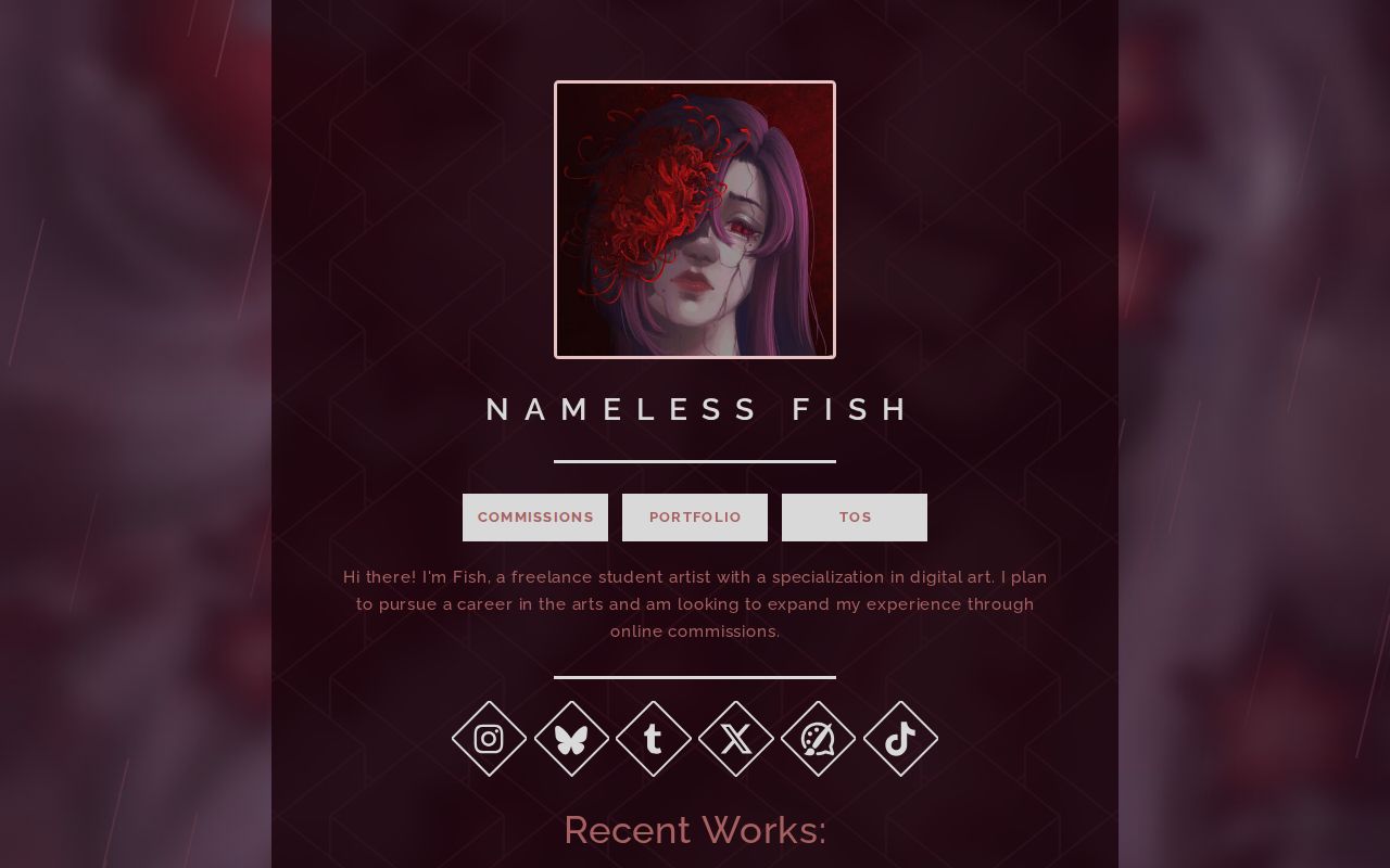 Nameless Fish Carrd and Commissions